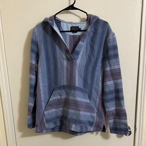 EUC Pendleton Striped V-Neck Hoodie